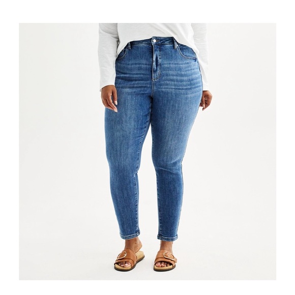 Plus Size Sonoma Goods For Life High Rise Curvy Skinny Jeans - Picture 5 of 5